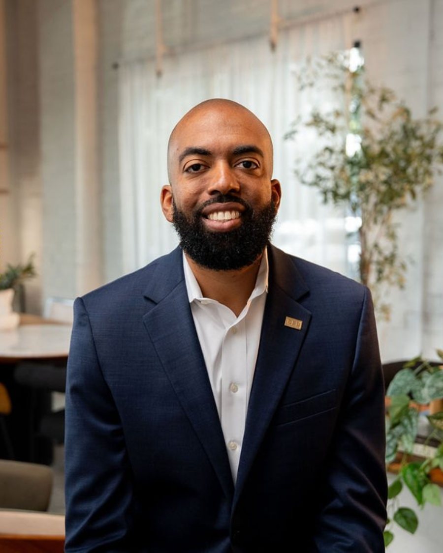 Markell Bryant, founder of Obedient Wealth Planning, in his Metro Atlanta office